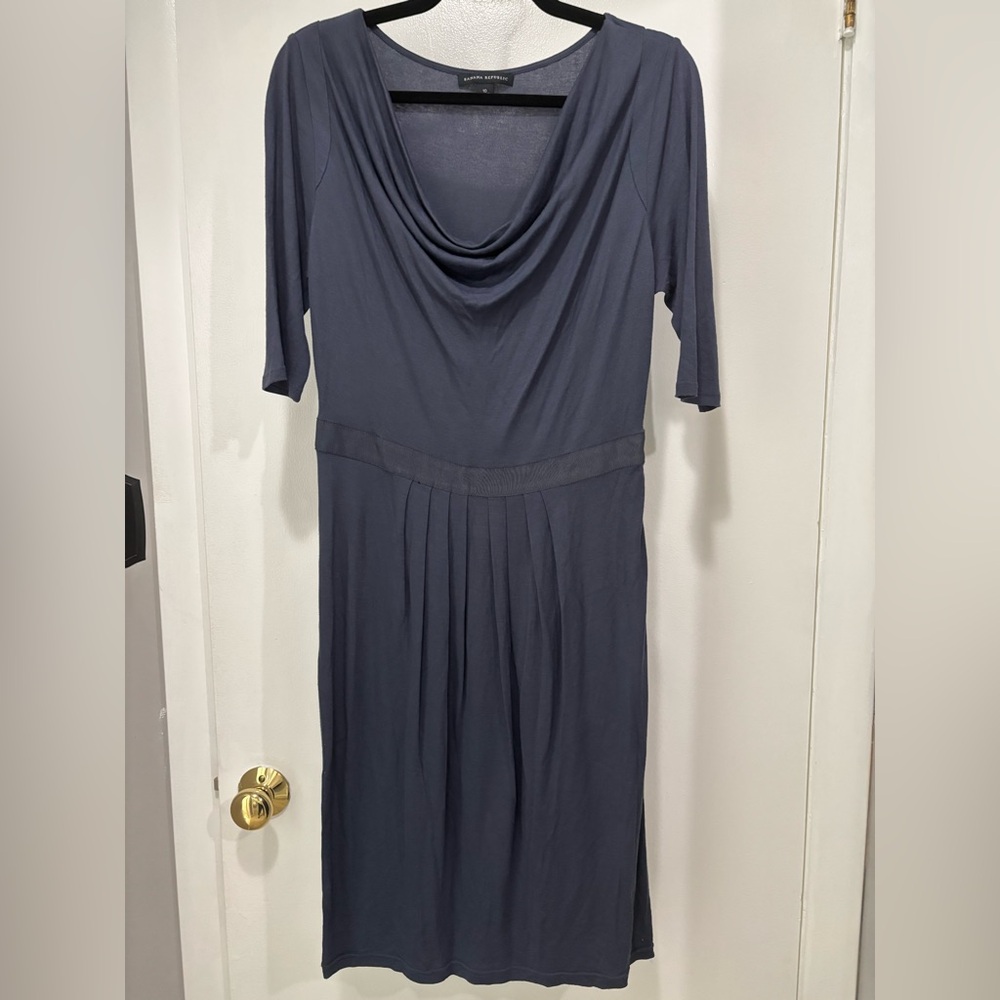 Banana Republic Charcoal Long Sleeve Dress Size 10